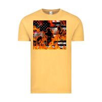 Vintage Mustard firefighter thin red lin Vintage Tee - LillyAllenDesigns