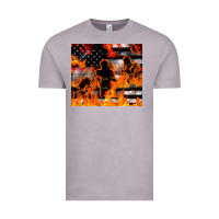 Vintage Zinc firefighter thin red lin Vintage Tee - LillyAllenDesigns