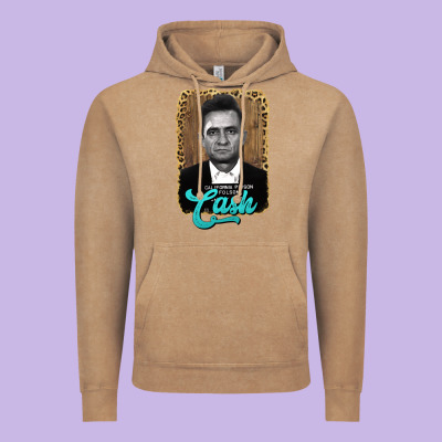 Johnny Cash Vintage Hoodie Designed By Adodesignshop
