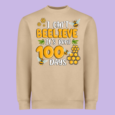 I Cant Beelieve Its Been 100 Days Heavyweight Sweatshirt Designed By Maliassmallbusiness