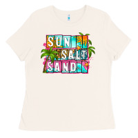 Bone sun salt sand summer Ladies Tee - Zillion Design Studio