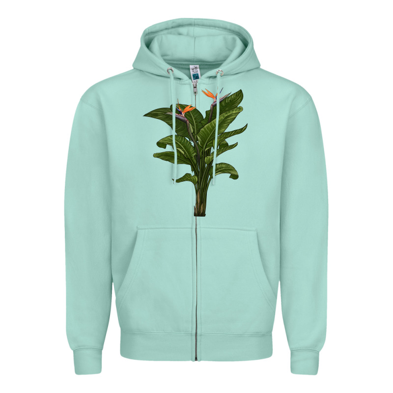 The Bird Of Paradise Zipper Hoodie by LillyAllenDesigns | Teevron