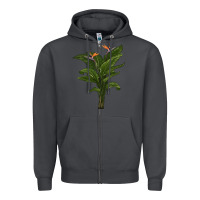 Smoke the bird of paradise Zipper Hoodie - LillyAllenDesigns