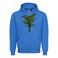 True Royal the bird of paradise Zipper Hoodie - LillyAllenDesigns