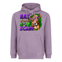 Lavender Eat Drink and Be Scary with Halloween Heavyweight Hoodie - texasbilliewilder