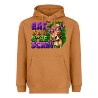 Meerkat Eat Drink and Be Scary with Halloween Heavyweight Hoodie - texasbilliewilder