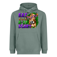 Sage Eat Drink and Be Scary with Halloween Heavyweight Hoodie - texasbilliewilder