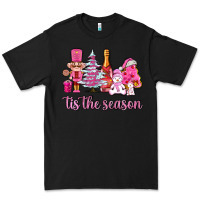Black tis the season pink christmas Premium Tee - AdoDesignShop