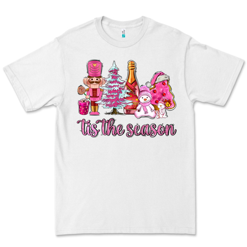 Tis The Season Pink Christmas Premium Tee by AdoDesignShop | Teevron