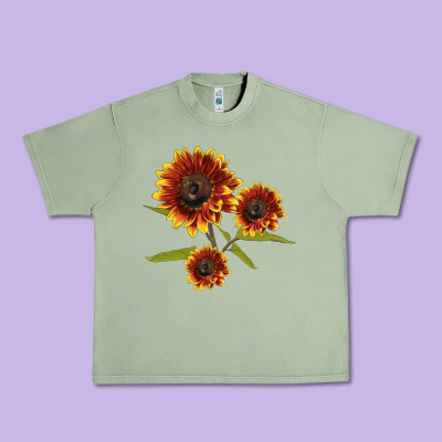 Ring O Fine Sunflower Urban Heavy Tee Designed By Lillyallendesigns
