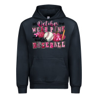 Navy In October We Wear Pink And Watch Baseball Urban Hoodie - FaDigitalArtStudio