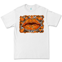White fall lips Premium Tee - RacoonDesign