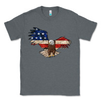 Charcoal Heather 4th july eagle Classic Tee - MaliasSmallBusiness