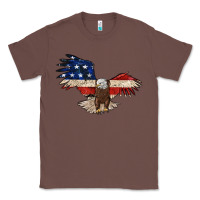Chestnut 4th july eagle Classic Tee - MaliasSmallBusiness
