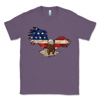Lavender 4th july eagle Classic Tee - MaliasSmallBusiness