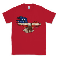 Red 4th july eagle Classic Tee - MaliasSmallBusiness