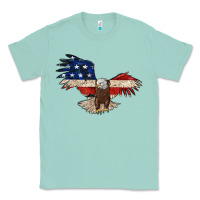 Seafoam 4th july eagle Classic Tee - MaliasSmallBusiness
