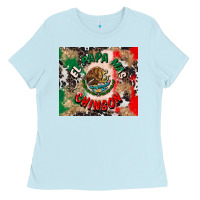 Baby Blue el papa mas chingon tumbler 3 Ladies Tee - CTS Tumbler Store