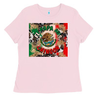 Bubblegum Pink el papa mas chingon tumbler 3 Ladies Tee - CTS Tumbler Store