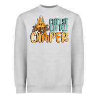 Heather Grey cutest little camper Heavyweight Sweatshirt - MaliasSmallBusiness