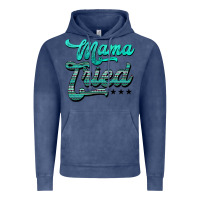 Vintage Denim mama tried aztec turquoise Vintage Hoodie - AdoDesignShop