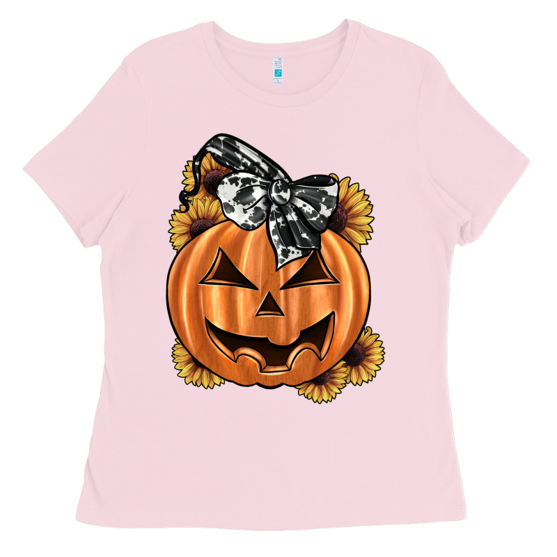 Sunflower Pumpkin Ladies Tee by JahusDesignShop | Teevron
