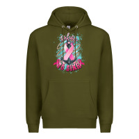 Army Green Refuse to sink Cancer anchor Cancer Awareness Premium Hoodie - HowdyJamesFarm