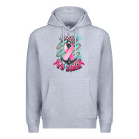 Heather Grey Refuse to sink Cancer anchor Cancer Awareness Premium Hoodie - HowdyJamesFarm