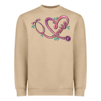 Mushroom nurse heart Heavyweight Sweatshirt - MaliasSmallBusiness