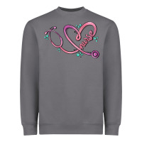 Nurse Heart Heavyweight Sweatshirt | Teevron