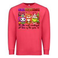 Cardinal hallothanksmas its the most wonderful time of the Premium Sweatshirt - texasbilliewilder