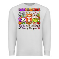 Dove Grey hallothanksmas its the most wonderful time of the Premium Sweatshirt - texasbilliewilder