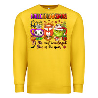 Hallothanksmas Its The Most Wonderful Time Of The Premium Sweatshirt | Teevron