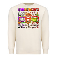 Sandshell hallothanksmas its the most wonderful time of the Premium Sweatshirt - texasbilliewilder