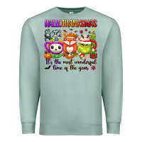 Seafoam hallothanksmas its the most wonderful time of the Premium Sweatshirt - texasbilliewilder