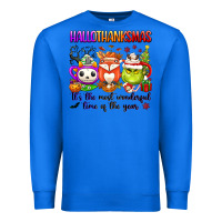 True Royal hallothanksmas its the most wonderful time of the Premium Sweatshirt - texasbilliewilder