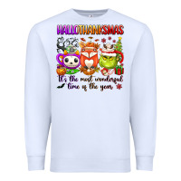 White hallothanksmas its the most wonderful time of the Premium Sweatshirt - texasbilliewilder