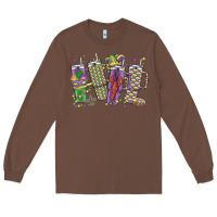 Chestnut mardi gras coffee Long Sleeve Tee - MaliasSmallBusiness