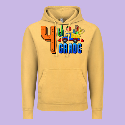 Fourth Grade Vintage Hoodie Designed By Ranaportraitstore