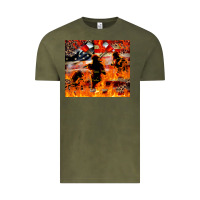 Vintage Olive Western Firefighters With Thin Red Line Vintage Tee - LillyAllenDesigns