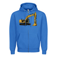 True Royal Excavator Zipper Hoodie - LillyAllenDesigns