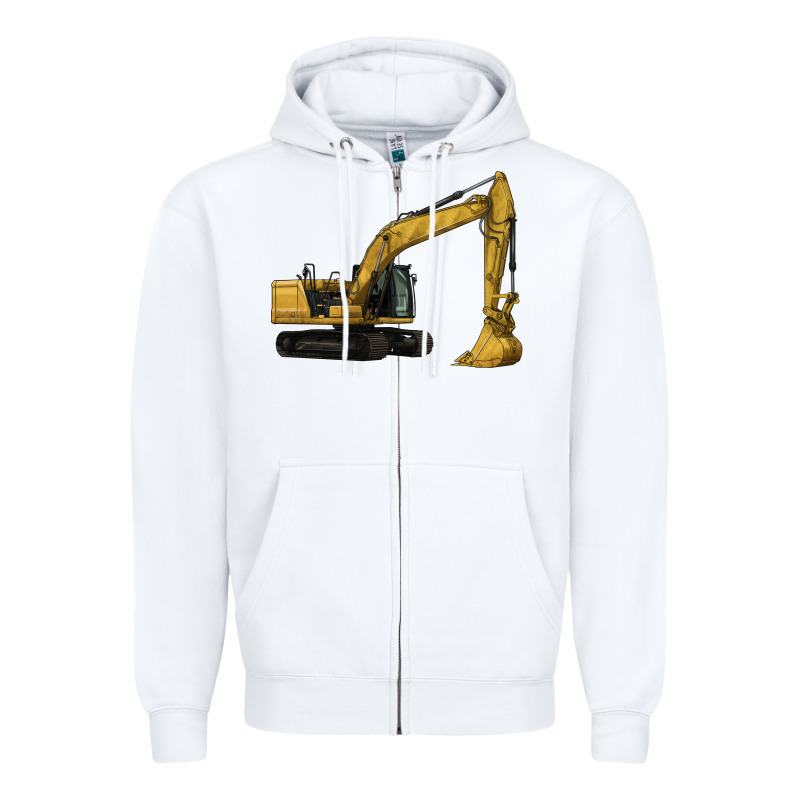 Excavator Zipper Hoodie by LillyAllenDesigns | Teevron