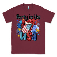 Burgundy party in the usa Classic Tee - MaliasSmallBusiness