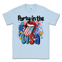 Dusty Blue party in the usa Classic Tee - MaliasSmallBusiness