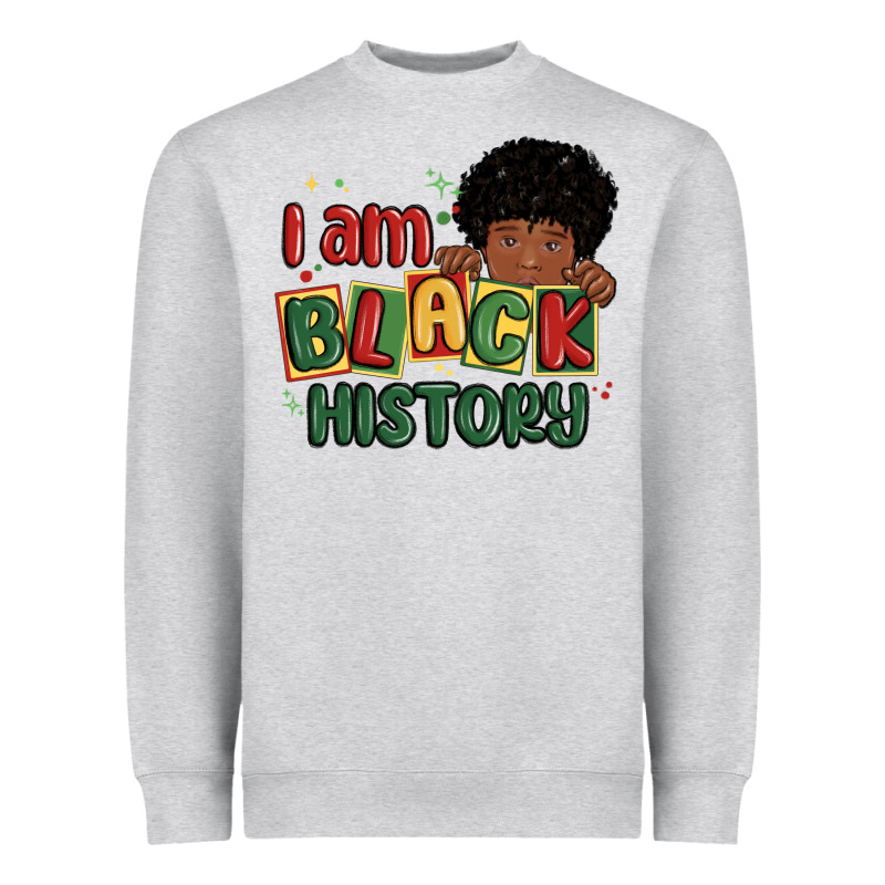 I Am Black History Black Boy Heavyweight Sweatshirt by MaliasSmallBusiness | Teevron