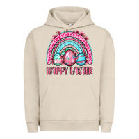 Pigment French Oak Happy Easter eggs rainbow Urban Hoodie - OliviaCreatesArt