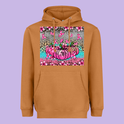 Cancer Pumpkins Heavyweight Hoodie Designed By Nancycooperartshop