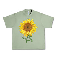 Oil Green bambino sunflower Urban Heavy Tee - LillyAllenDesigns