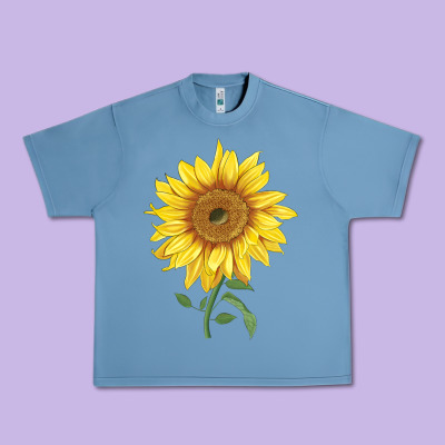 Bambino Sunflower Urban Heavy Tee Designed By Lillyallendesigns