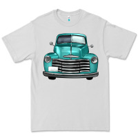 Dove Grey western truck front view Premium Tee - FaDigitalArtStudio